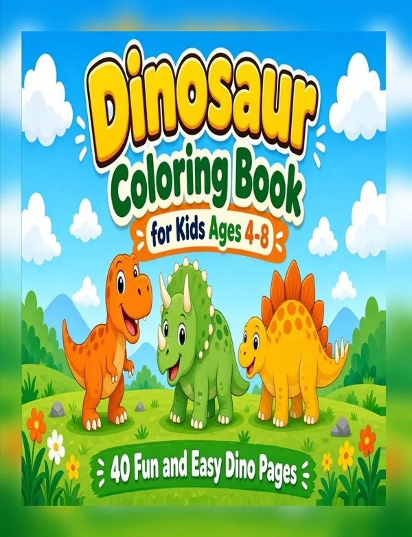 Dinosaur Coloring Book cover