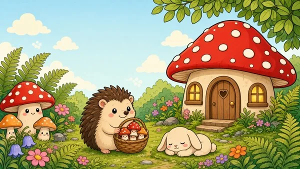 Mushroom Coloring Book cover